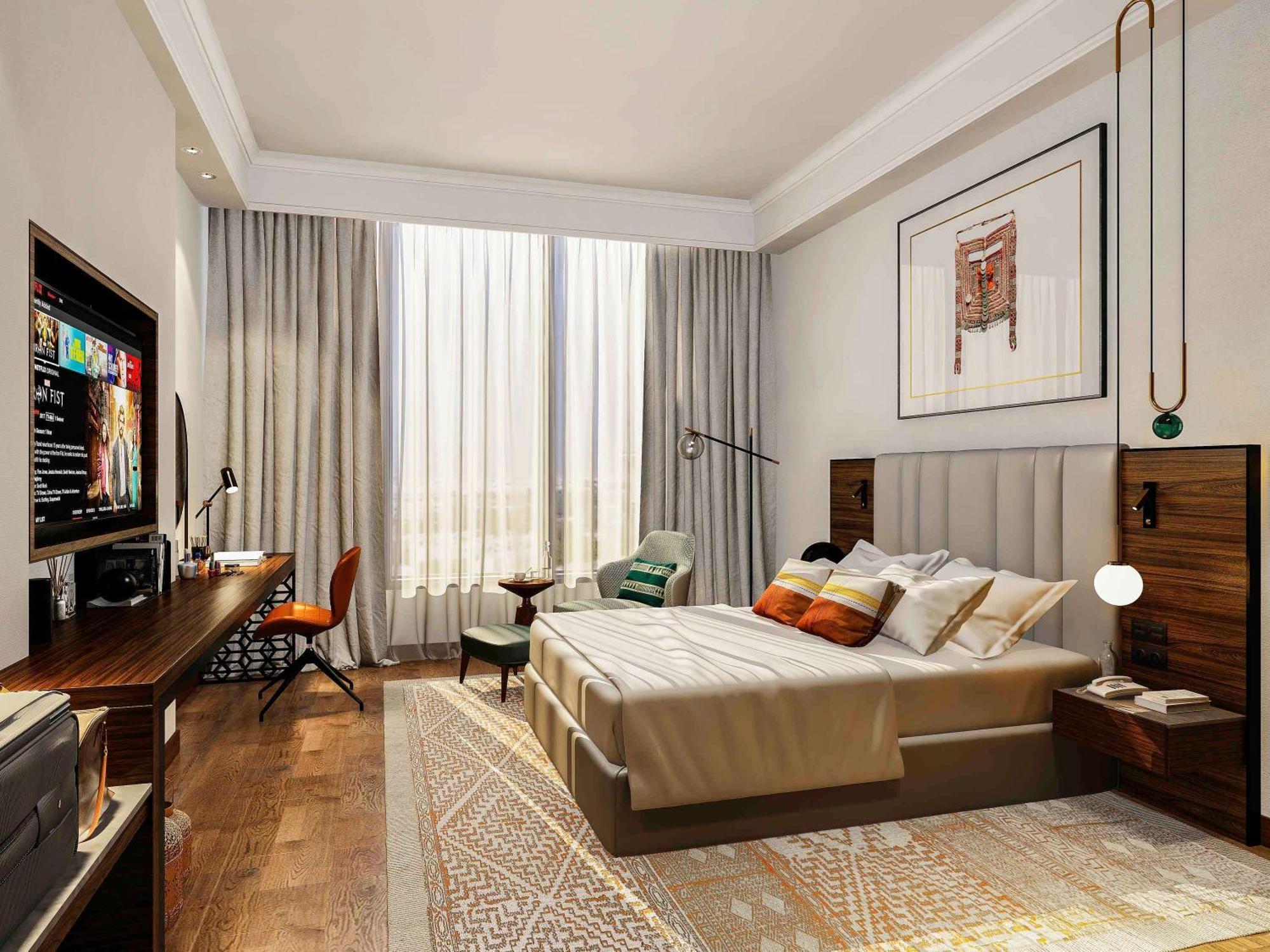 Swissotel Living Jeddah Exterior foto A bedroom at the hotel